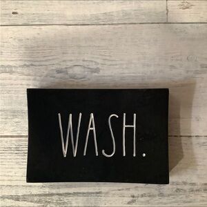 Rae Dunn Rectangular Black Soap Tray